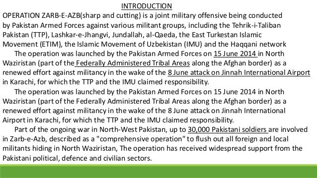 essay on zarb e azb operation essay on zarb e azb operation